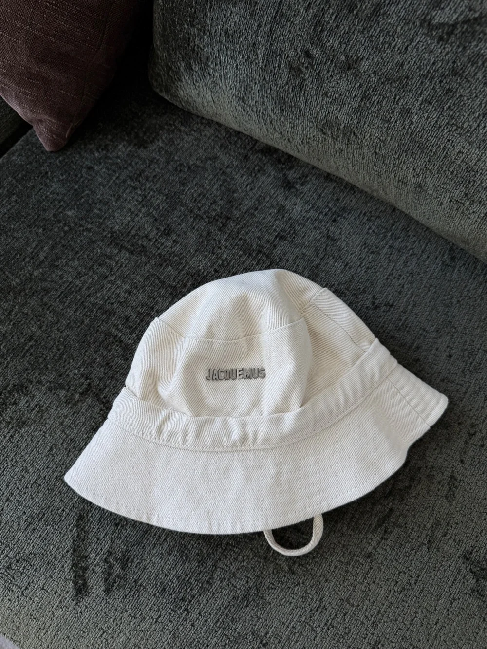 Jacquemus Off White Le Bob Bucket Hat - Size 56